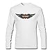 Harley Davidson Logo Wings for Men Printed Long Sleeve Cotton T-shirt