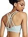 RUNNING GIRL Strappy Sports Bra for Women Sexy Crisscross Back Light Support Yoga Bra with Removable Cups(WX2310.Green.XXL)thumb 2