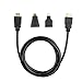 EXCELLENT 3 in 1 Version 1.4 HDMI Male to Male Cable + HDMI Female to Micro HDMI / Mini HDMI Male Adapters