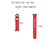Apple Watch Band - WantsMall Soft Silicone Sport Style Replacement iWatch Strap for 38mm Apple Watch Models (Red)