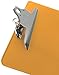 Trade Quest Plastic Clipboard Transparent Color Letter Size Standard Clip (Pack of 6) (Orange)