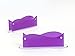 Beauticom Purple Premium Acrylic Business Card Holder Office Accessories Display Stand. Design Unique & High Quality.