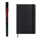 NeoLab Convergence Smartpen M1 Bundle with N Moleskine Notebook (240 Ruled Pages) with Water Repellent Hardcover, Compatible with iOS, Android - Black