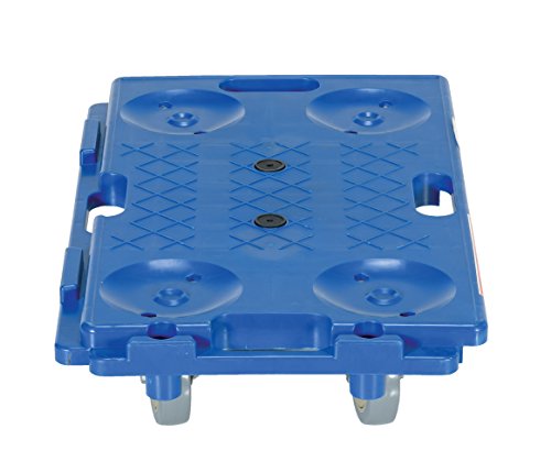 image for Vestil PCS-1626 Plastic Interlocking Dolly with Polypropylene Caster, 