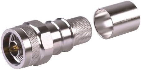 TIMES MICROWAVE SYSTEMS N Male Hex/Knurl Combo No Braid Trim for LMR-600