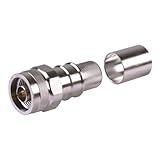 Times Microwave - N Male Hex/Knurl Combo No Braid Trim for LMR-600