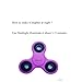 OWLCE Tri-Fidget Spinner EDC Focus Toys Fluorescent with Hybrid Ceramic Bearing Ultra Durable Non-3D printed for Adult Children (Luminous Purple )