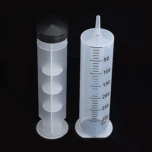 A AKRAF 300ml Syringe, Extra Large Plastic Syringes for Glue Dispensing
