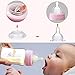 Matyz 4-Pack Breast Milk Collection Bottles (Pink, 6 Oz Each) - No BPA Glass Milk Storage Bottles with Lids - Suitable for Philips Avent & Medela Spectra Pumps
