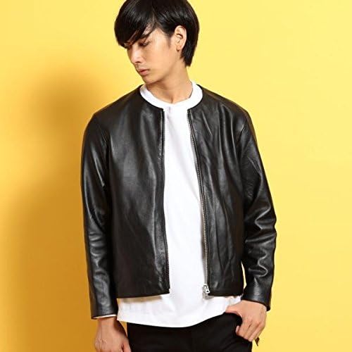 Amazon ビューティ ユース ユナイテッドアローズ メンズ Beauty Youth Web限定 By シープレザー ノーカラー ブルゾン Black Large コート ジャケット 通販