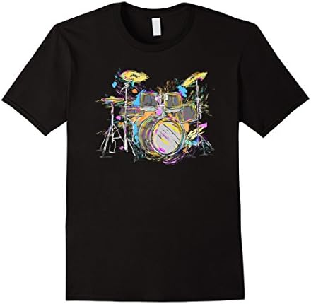Colorful Drum Set Acoustic Music for Musicians T-Shirt