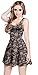 CowCow Womens Party Mini Dress Grunge Skulls Pattern Gothic Sleeveless Skater Dress, XS-5XL