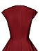 GownTown Womens Dresses Party Dresses 1950s Vintage Dresses Swing Stretchy Dresses DarkRed