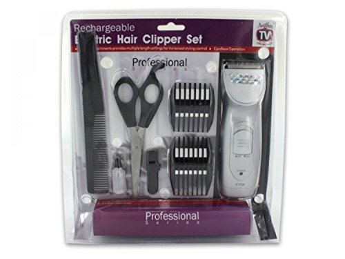 Bulk Buys Rechargeable Hair Clipper Set with Accessories - [Hair Care, Electric Hair Trimmers]