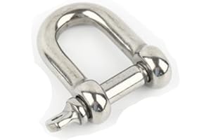 BOXONLY M18 Heavy-Duty 304 Stainless Steel D Ring,304 Stainless Steel D Ring Shackle for Electric Power,Petroleum, Machinery, Chemical Industry, Construction and Other Industries