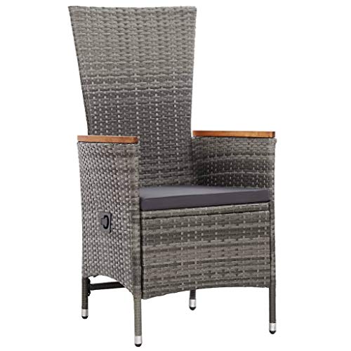 Tidyard 9 teilig Garten Sitzgruppe Poly Rattan Gartenmöbel Set 8 Personen Essgruppe Gartentisch mit Stuehlen Gartengruppe Sitzgarnitur Gartengarnitur Terassenmöbel – Bild 5