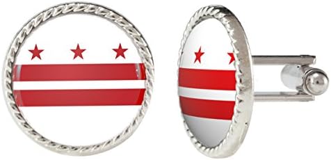 Washington DC District Of Columbia Flag Cuff Links