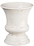 Sullivans Mini Ceramic Vase, Distressed White
