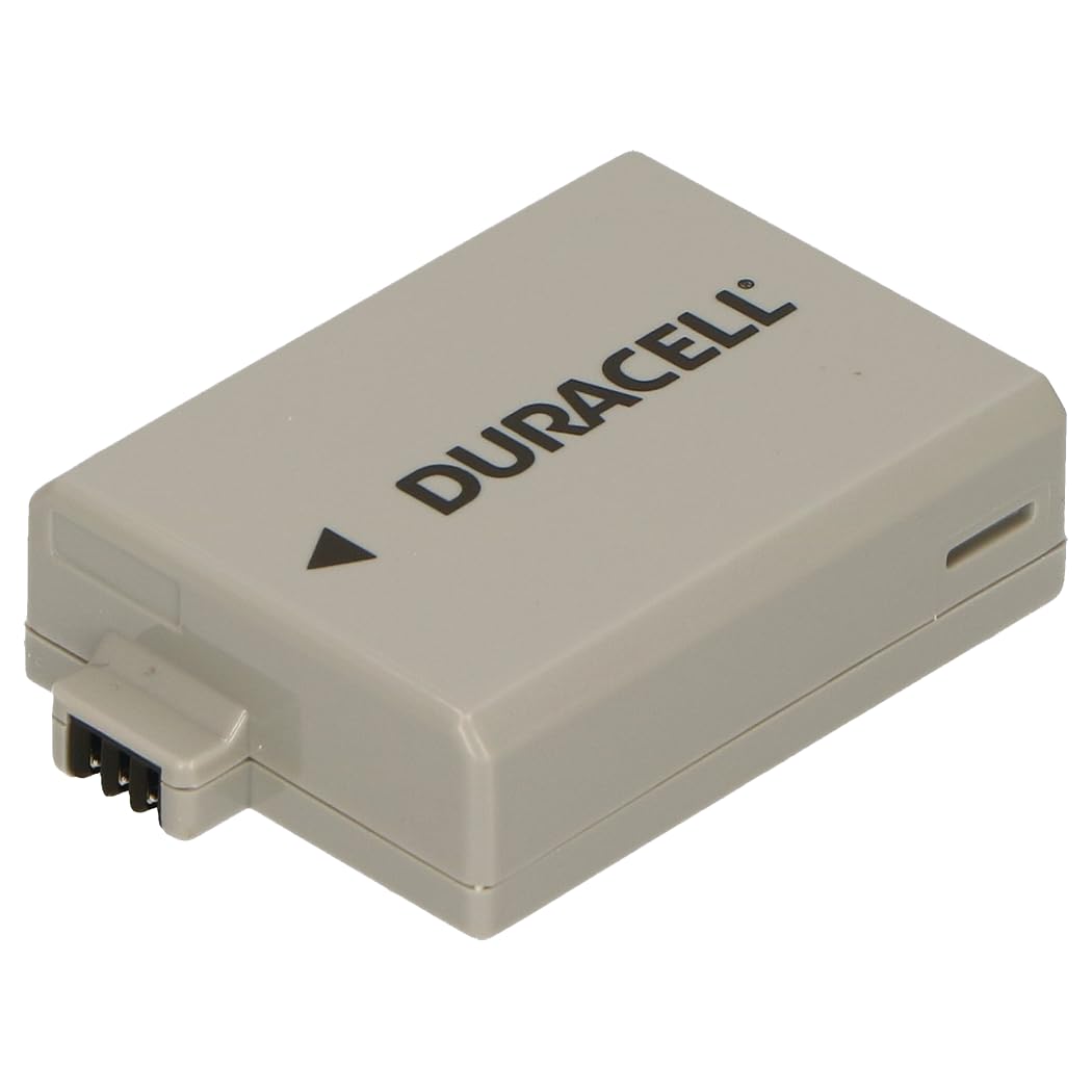 Duracell DR9925 Premium Analog Canon LP-E5 Battery for EOS 450D 500D 1000D Li-Ion 7.4V 1020mAh, White