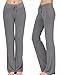 ADANIKI Women's Long Modal Comfy Drawstring Trousers Loose Straight-Leg for Yoga Running Sporting (Dark Grey 08, XL)