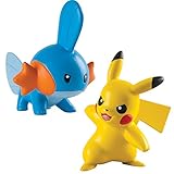 Pokémon 2 Pack Small Figures, Mudkip And Pikachu