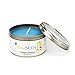 HerbalSCENT Ocean Breeze Scented Candle Blue Paraffin Wax Tin Candles, Long Lasting Burn Time Up to 25 Hours, Best for Spa/Home/Travel or as a Gift, Indoor and Outdoor Use