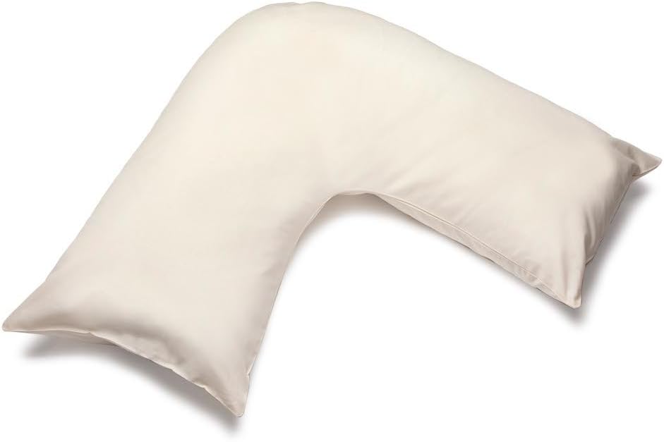 ShawsDirect V Pillowcases for V Shaped Pillows, White, Cream & Colour