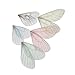 OULII 10pcs Beautiful Butterfly Wings Charms for DIY Jewelry Crafts Making Earring Necklace Hair Clip Decoration (Random Color)