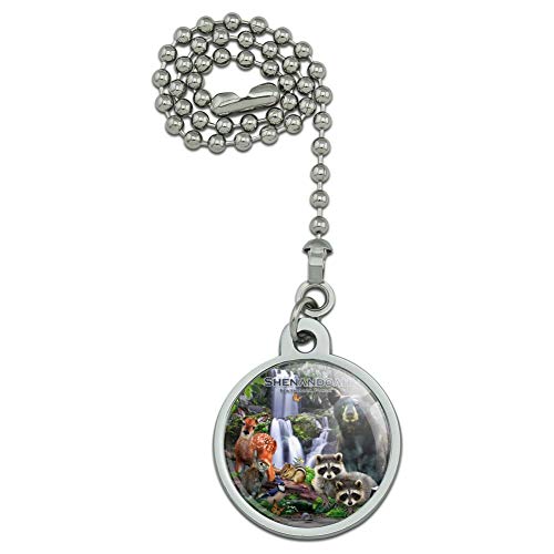 GRAPHICS & MORE Shenandoah National Park Virginia VA Animals Bear Raccoons Deer Skunk Fox Ceiling Fan and Light Pull Chain
