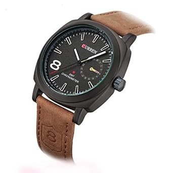SAANVI Curren Quartz Fashion Military Army Vogue Sports Casual Business Analogie Dial Mens Watch