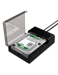 Sabrent USB 3.0 a SATA externo disco duro Lay-Flat Base de acoplamiento para 2.5 o 3.5in HDD, SSD [soporte UASP] (EC-DFLT)