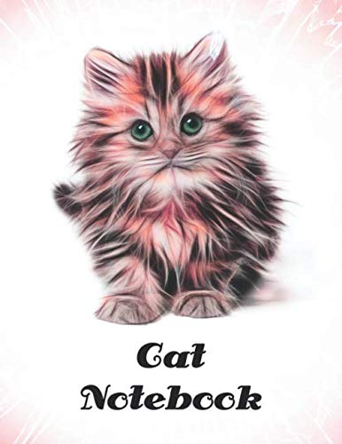 Cat Notebook: Cat Lover Gifts - Lined Journal (Notebook Diary) - Fluffy Kitten - Large - 120 Pages