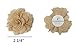 OveeLando Burlap Flowers Fabric Decoration Weddings Hair DIY 12 pcs