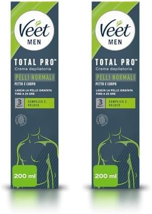Veet Men Hair Removal Cream Chest & Body Normal Skin 200ml Pack of 2
