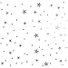 Mozamy Creative Star Wall Decals (189 Count) Silver Star Nursery Removable Peel and Stick Wall Decals, Vintage Silver