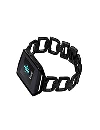bandmax acero inoxidable correa Fitbit Blaze con marco pulsera de eslabones de la pulsera con cierre de pestaña letra "D" patrón Metal Replacemnet accesorio correas para Fitbit Blaze