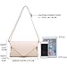 Womens Faux Leather Envelope Clutch Bag Evening Handbag Shouder Bag Wristlet Purse With Chain Strap.(Beige)