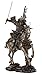 Top Collection Samurai Riding Horse with Sword in Hand Statue - Japanese Warrior in Combat Sculpture in Premium Cold Cast Bronze - 8-Inch Collectible Figurine