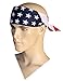 Costume Adventure Mens American Flag Bandana Headband USA Flag Bandana USA Apparel US Bandana - One Size