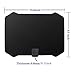 HDTV Antenna, Indoor Amplified TV Antenna 50 Miles Range with Detachable Amplifier Signal Booster and 16 Feet Coaxial Cable (Black)