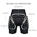 Protection Hip 3D Padded Protective Shorts for Snowboard Skate and Ski Black