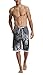 DESTTY Men's Quick Dry Beach Board Shorts Printed Swim Trunks Floral Casual Swim Shorts with Pockets