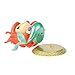 Cute Big Eyes Mermaid Doll Cake Toppers Birthday Cake Decoration Wedding Party Supplies(gold base)