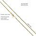 Lifetime Jewelry 1MM Rope Chain, 24K Gold with Inlaid Bronze, Premium Fashion Jewelry, Pendant Necklace Made Thin For Charms, Guaranteed for Life, 16 to 30 Inches