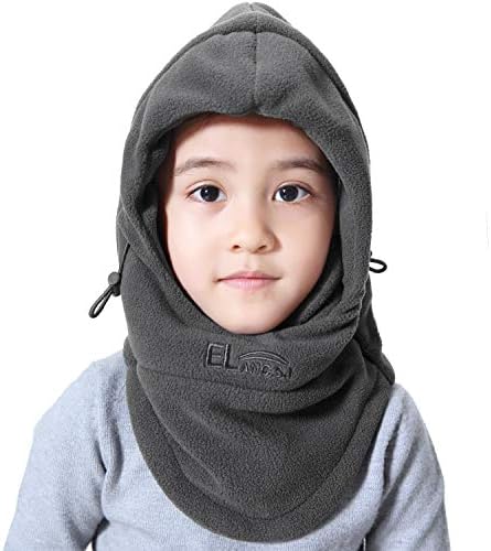 Children's Balaclava Winter Hat, Windproof Warm Fleece Kids Cap Face Mask