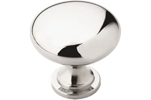 Amerock | Cabinet Knob | Polished Chrome | 1-1/4 inch (32 mm) Diameter | Edona | 1 Pack | Drawer Knob | Cabinet Hardware
