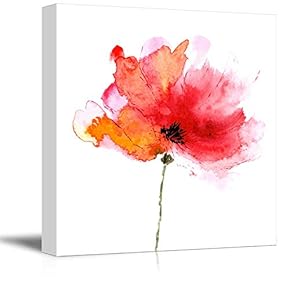 Canvas Wall Art Abstract Ink Watercolor...