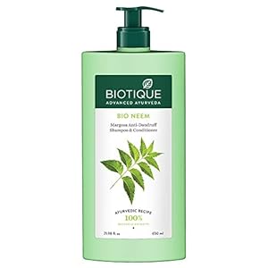 Biotique Bio Neem Margosa Anti Dandruff Shampoo and Conditioner, 650ml