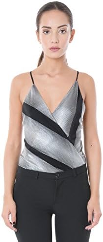 Sandro Ferrone knit body crossed blades C4 15445 AI17 silver and black