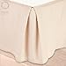 Nestl Cream Bed Skirt King Size - King Bed Skirt 14 Inch Drop - Brushed Microfiber Bed Skirts - Hotel Quality Pleated Bed Skirt - Shrinkage & Fade Resistant